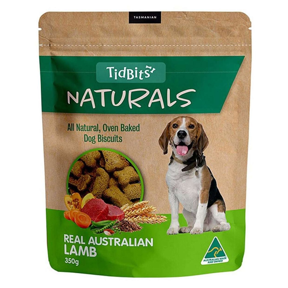 Tidbits Naturals Lamb Biscuit Treats for Dogs