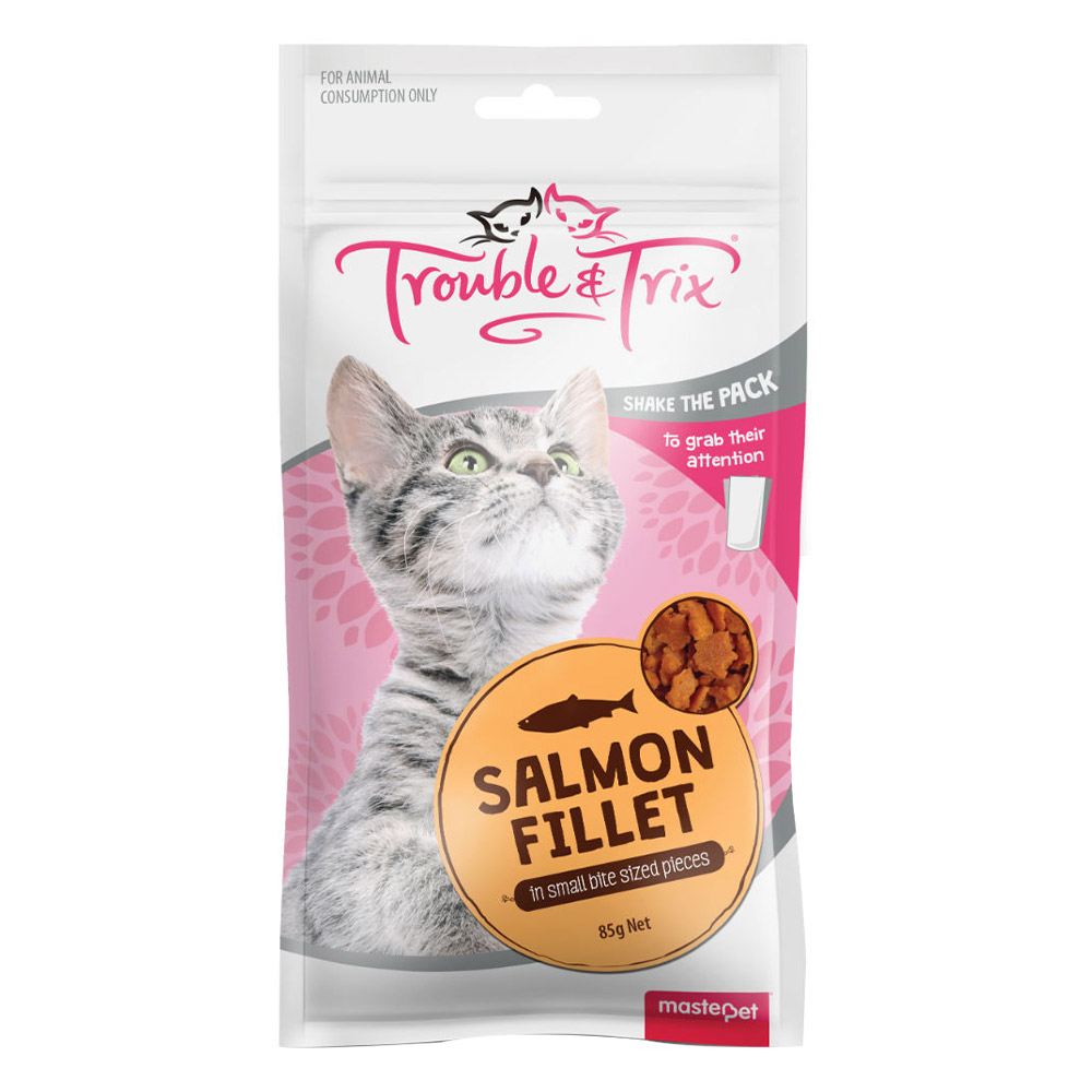 Trouble & Trix Salmon Fillet Cat Treats for Cats