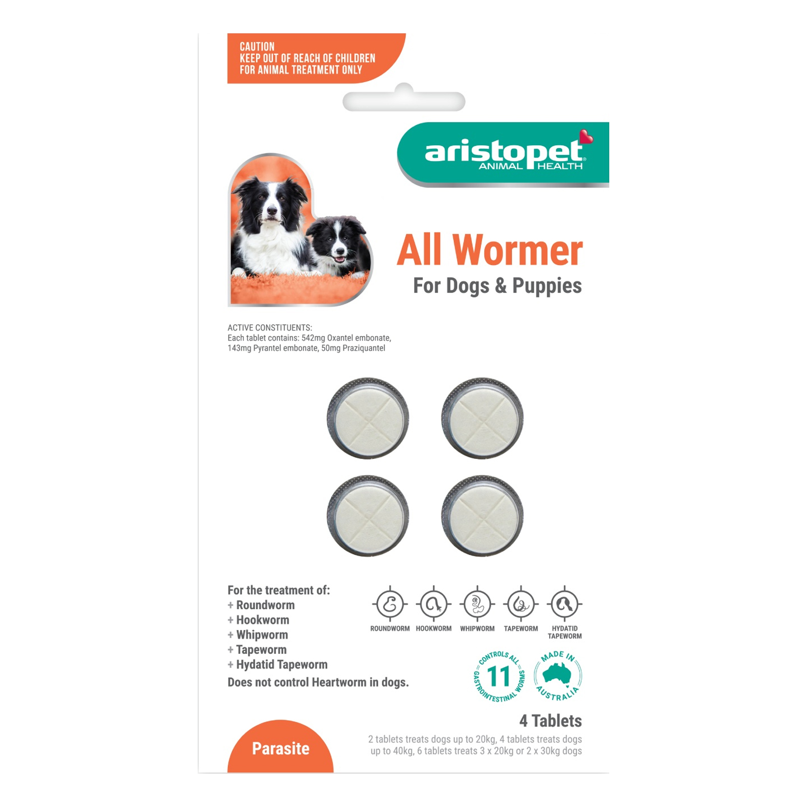 Aristopet AllWormer For Dogs/Puppies