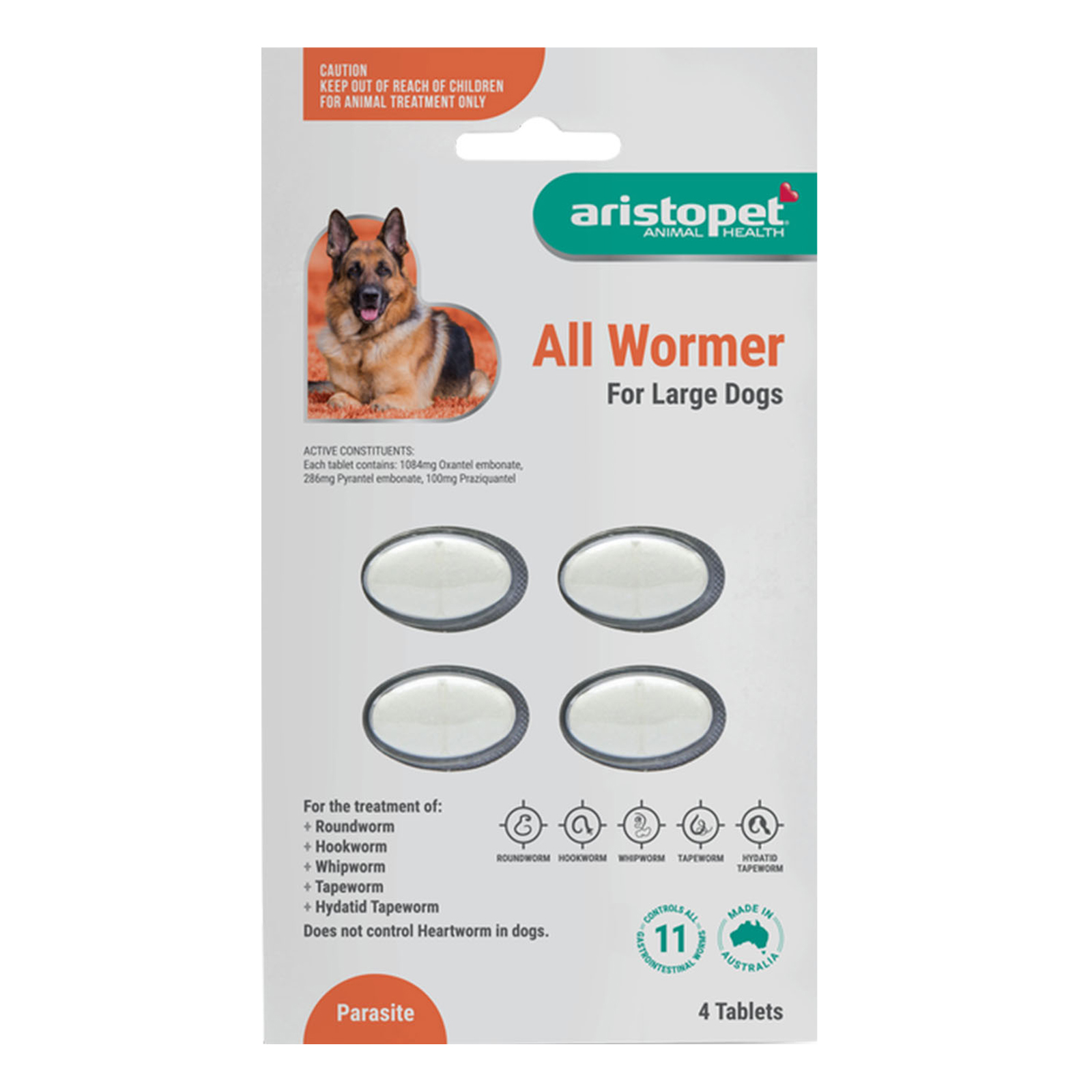 Aristopet AllWormer For Large Dogs 20 Kgs