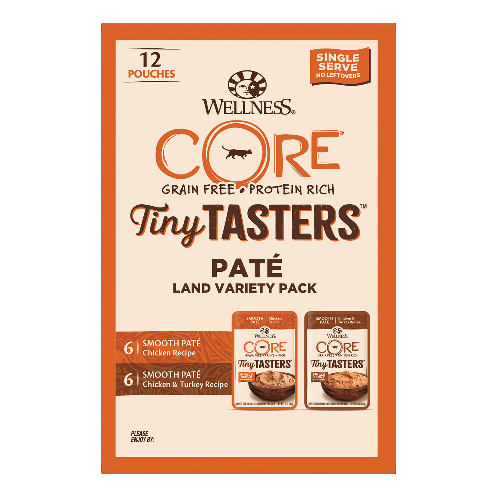 Wellness CORE Tiny Tasters Pate Poultry Variety Pack for Cats for Food