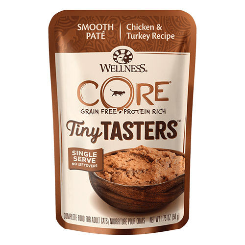 Wellness CORE Tiny Tasters Chicken & Turkey Pate for Cats for Food