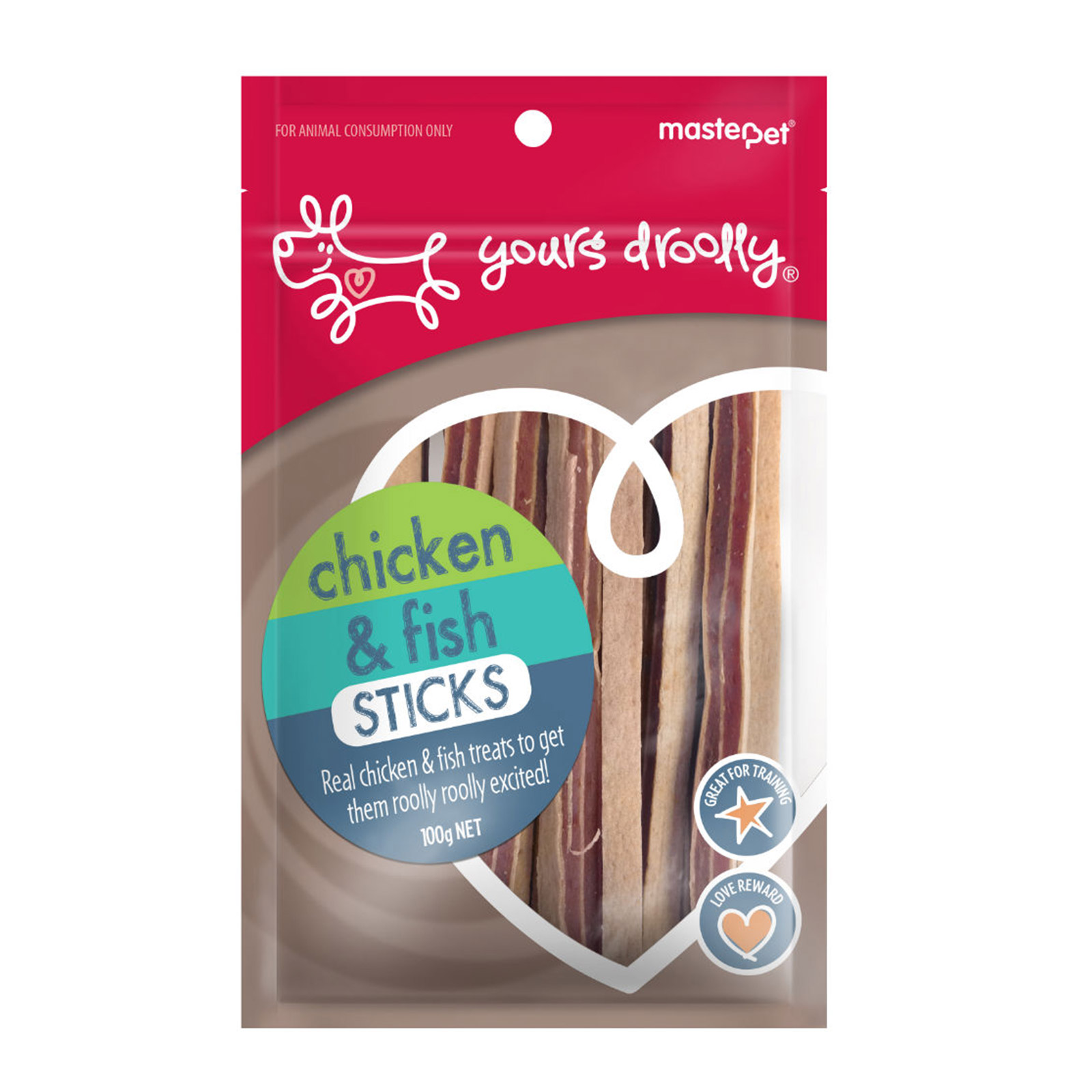 Yours Droolly Chicken and Fish Sticks Dog Treats for Dogs