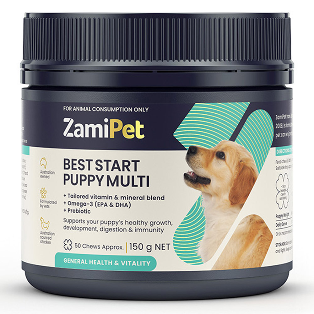ZamiPet Best Start Puppy Multi Vitamin Dog Chews for Dogs