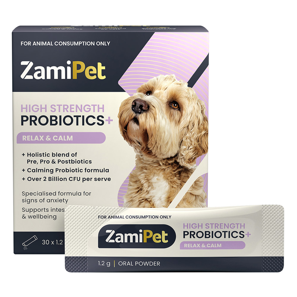 ZamiPet High Strength Probiotics + Relax & Calm Oral Powder for Dog for Dogs