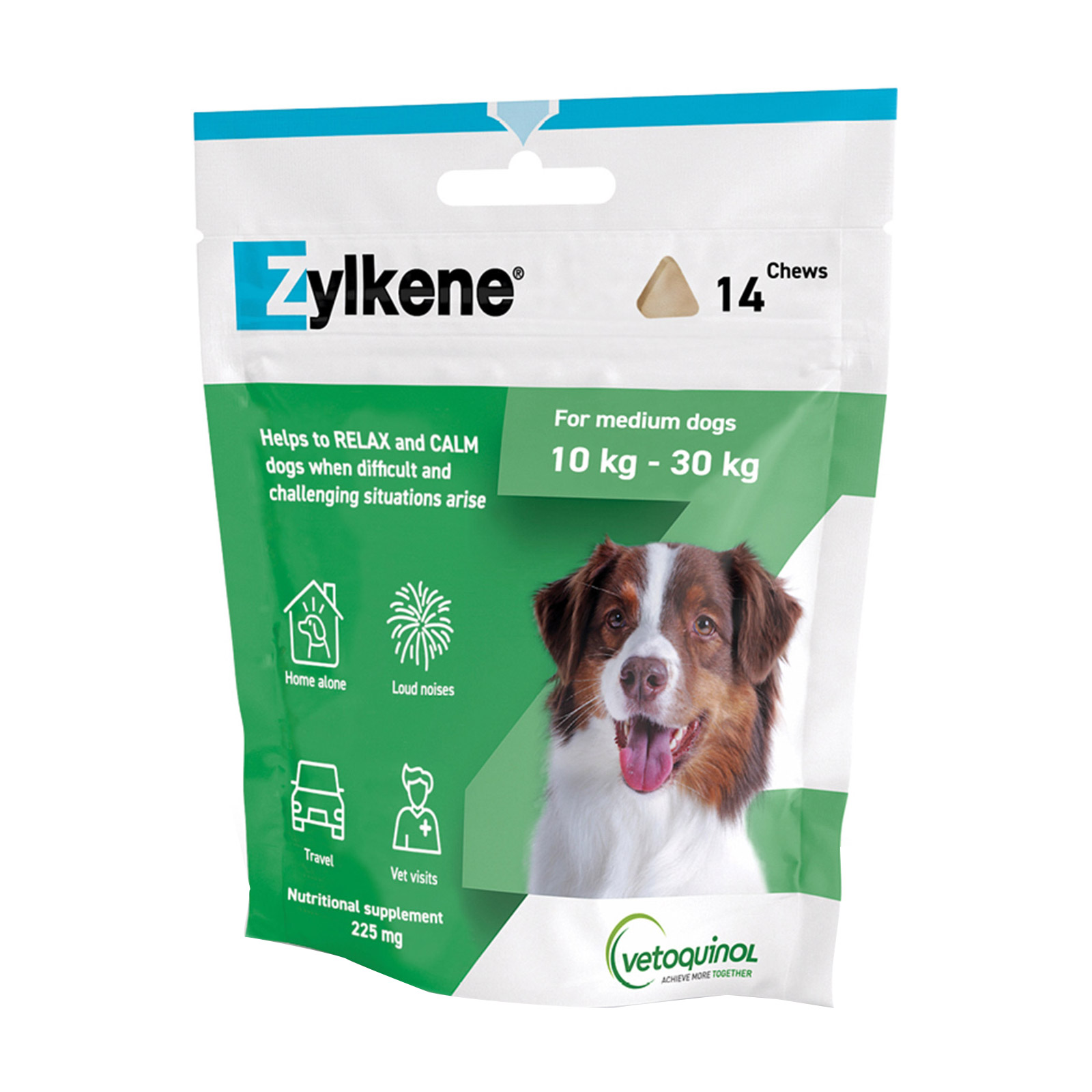 Zylkene Nutritional Supplement Calming Chews For Medium Dogs 10-30kg 225mg