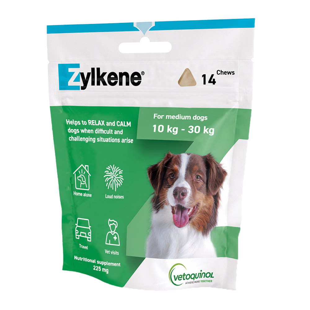 Zylkene Nutritional Supplement Calming Chews For Medium Dogs 10-30kg 225mg