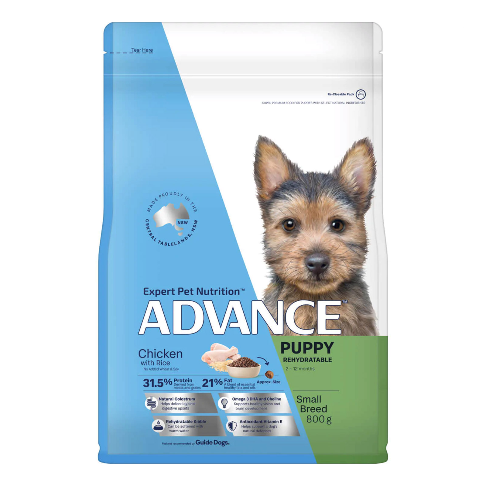 ADVANCE Puppy Rehydratable Small Breed - Chicken with Rice