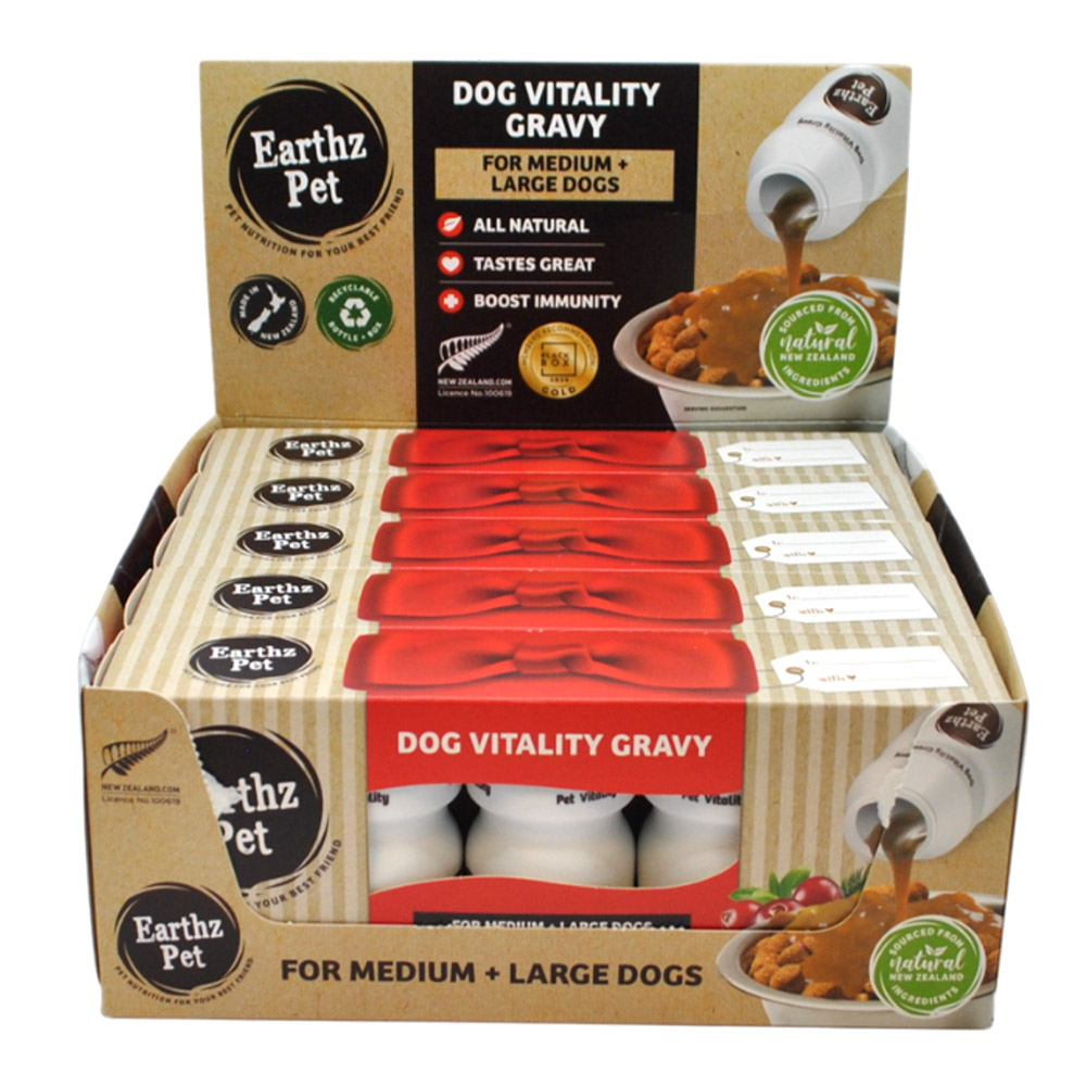 Earthz Pet Chicken & Cranberry Vitality Gravy for Medium and Large Dogs 50ml