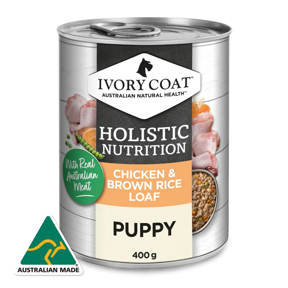 Ivory Coat Holistic Nutrition Chicken & Brown Rice Loaf Puppy Wet Food for Food