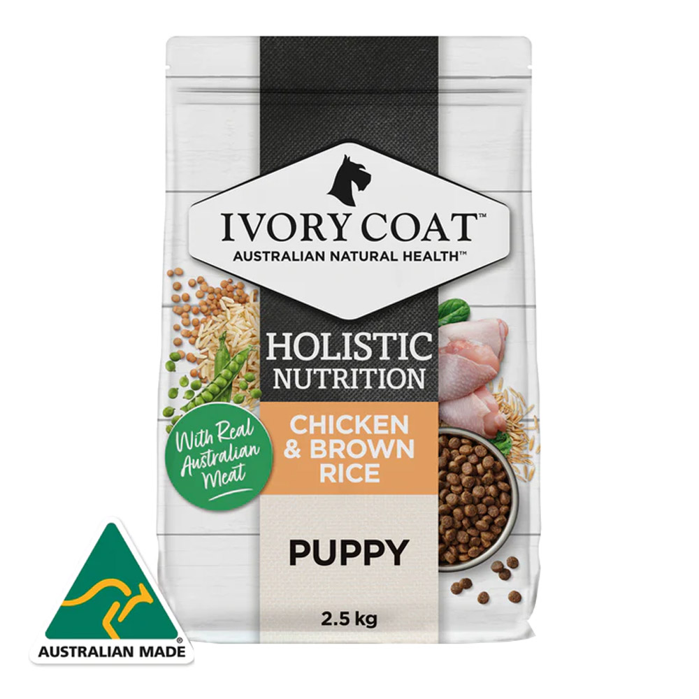 Ivory Coat Holistic Nutrition Chicken & Brown Rice All Breeds Puppy Dry Food for Food