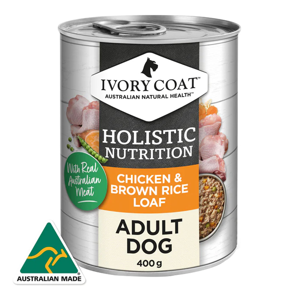 Ivory Coat Holistic Nutrition Chicken & Brown Rice Loaf Adult Wet Dog Food for Food