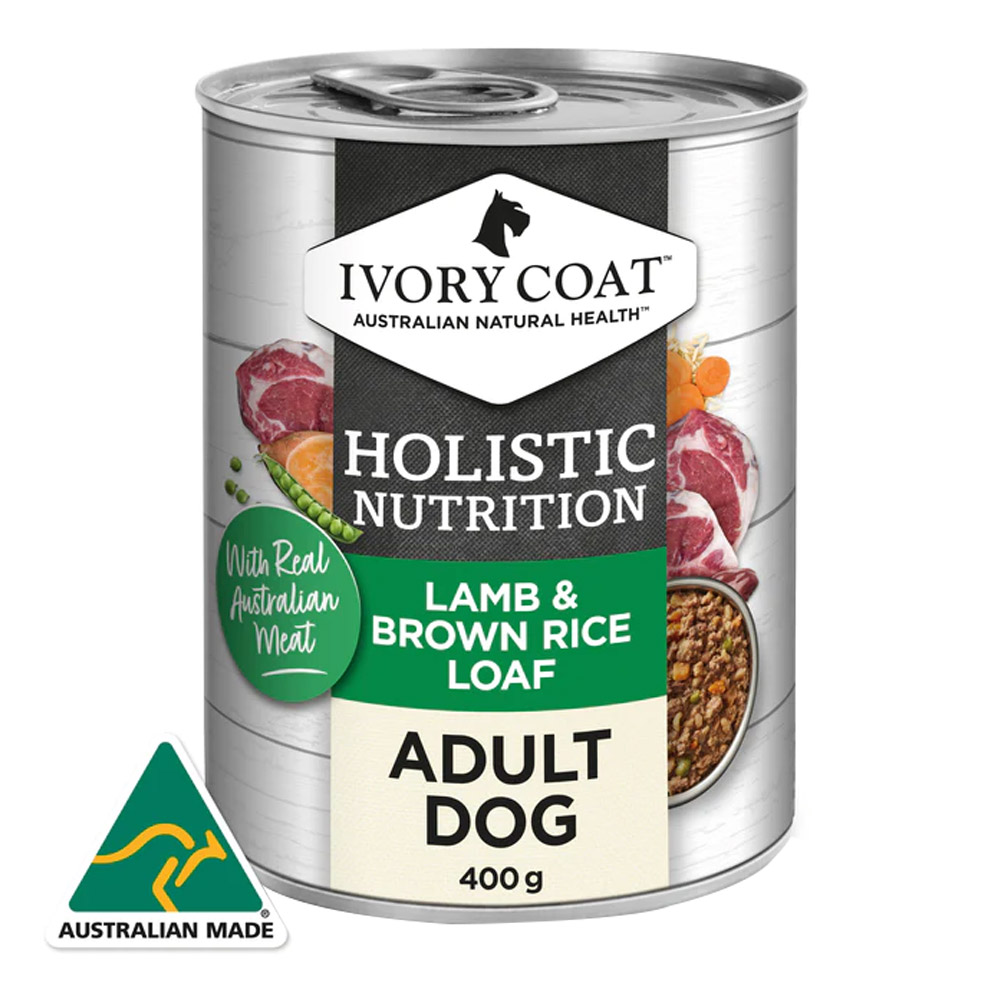 Ivory Coat Holistic Nutrition Lamb & Brown Rice Loaf Adult Wet Dog Food for Food