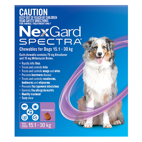 Nexgard Spectra Purple for Large Dogs (15.1-30kg)