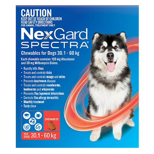 Nexgard Spectra Red for Extra Large Dogs (30.1-60kg)