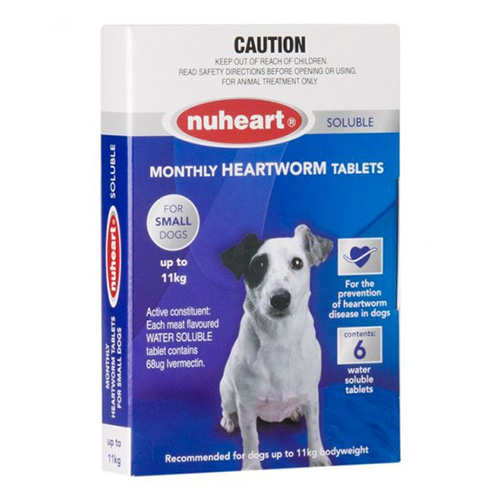 Nuheart For Dogs Generic Heartgard For Small Dogs - Nuheart Up To 11Kg (Blue)