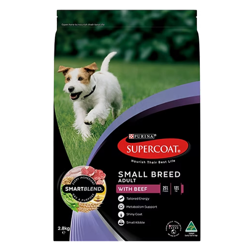 Supercoat SmartBlend With Beef Adult Small Breed Dry Dog Food
