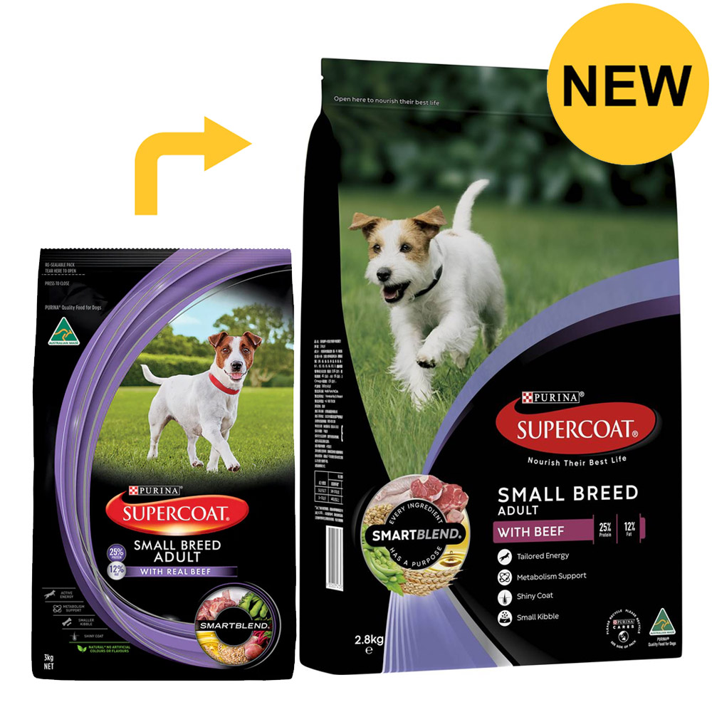 Supercoat SmartBlend With Beef Adult Small Breed Dry Dog Food for Food