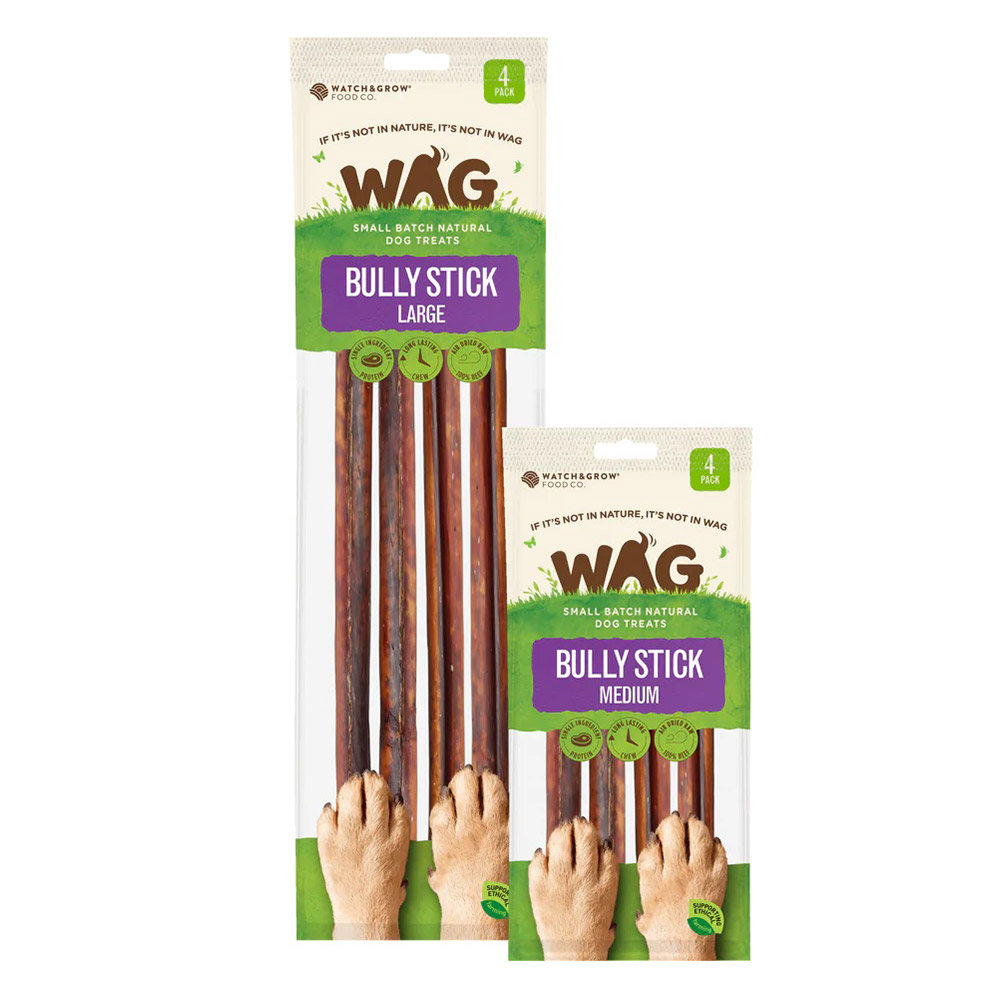 WAG Beef Bully Stick Dog Treats for Dogs